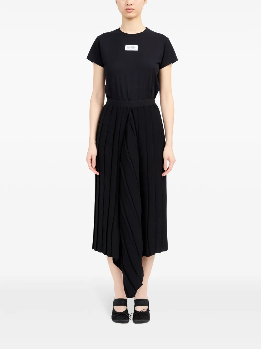 Pleated Midi Skirt