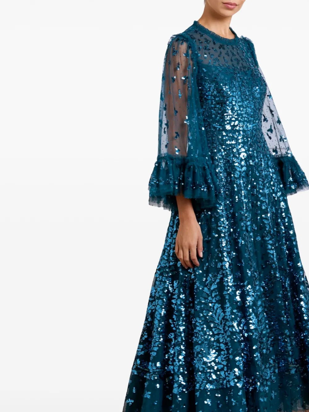 Bell Sleeves Gown