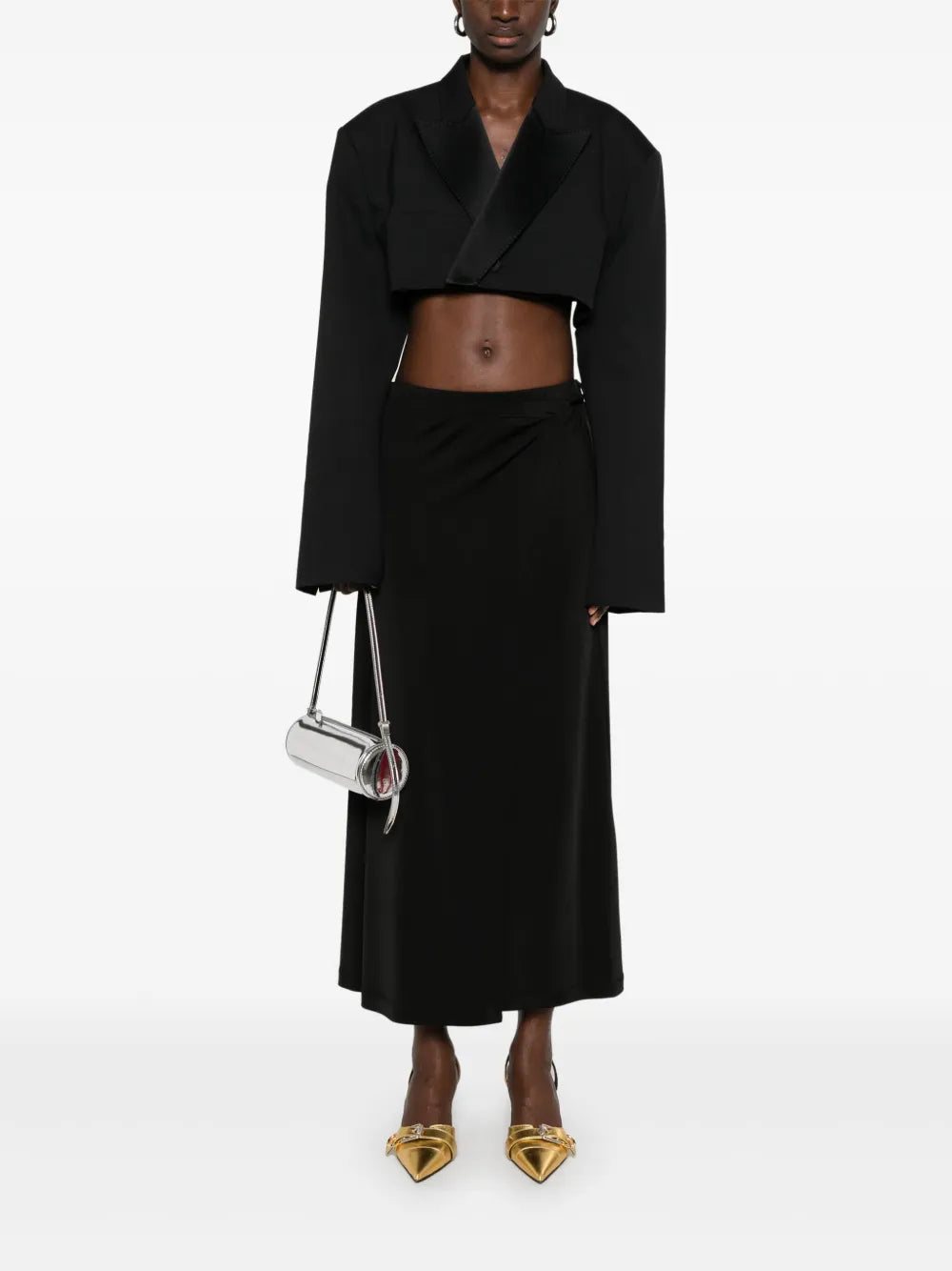 Cropped Smoking Blazer