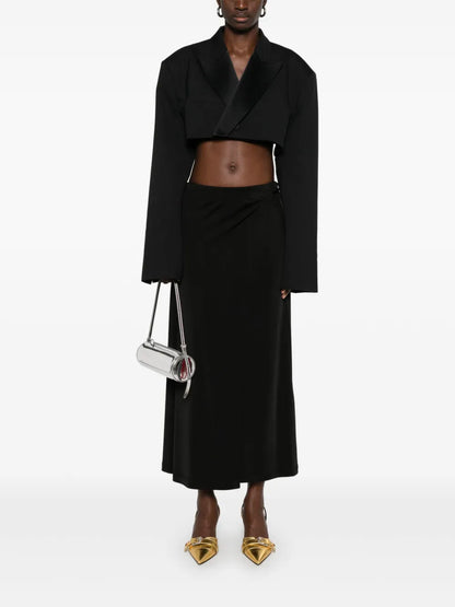 Cropped Smoking Blazer