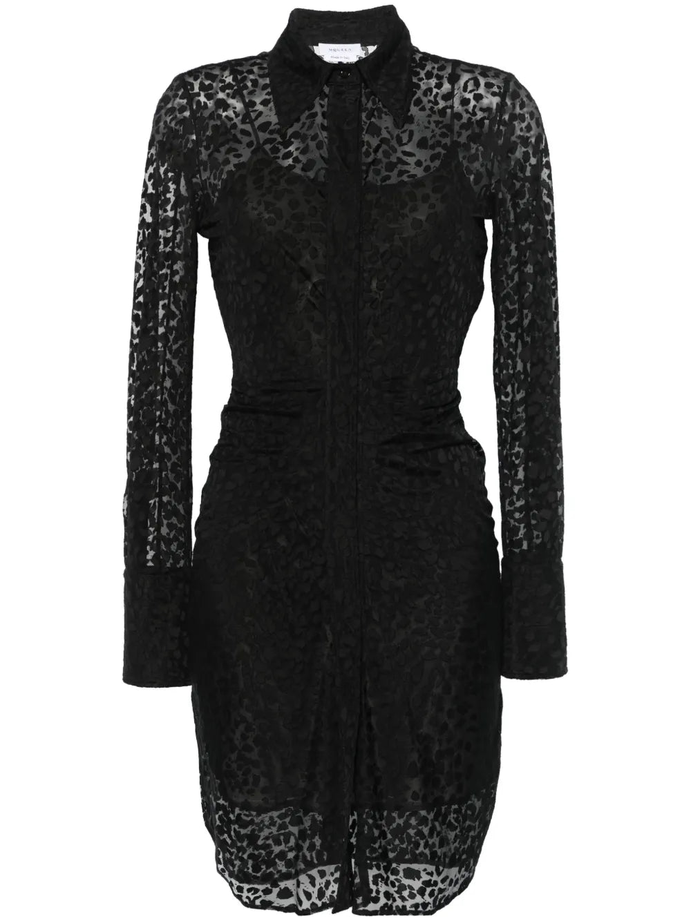 Leopard Devoré Mini Dress