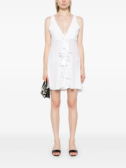 Ruffle-Detail Mini Dress