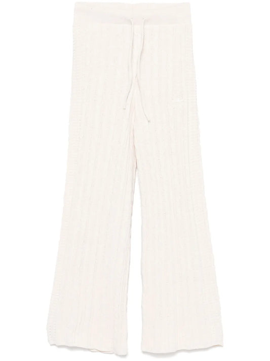 Cable-Knit Track Pants