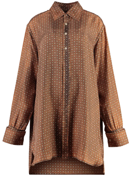Geometric-Print Shirt
