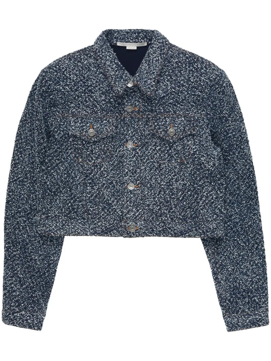 Bouclé Denim Jacket