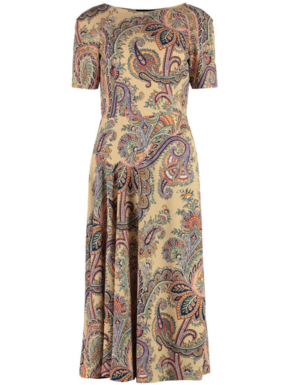 Paisley-Print Dress