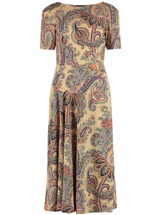 Paisley-Print Dress