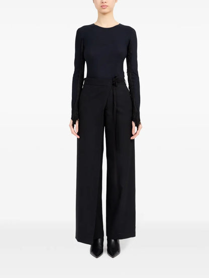 Single-Stitch Logo Flared Trousers
