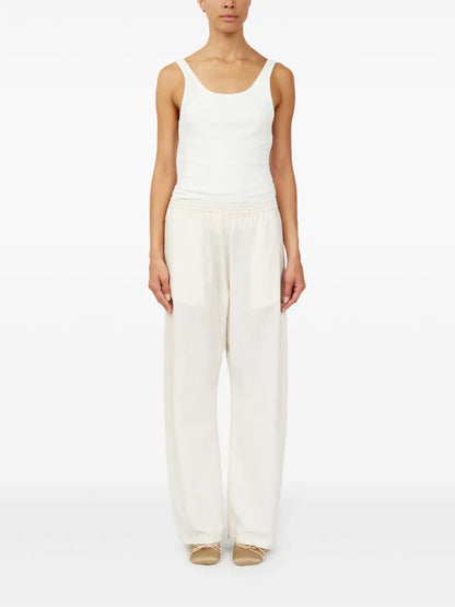 Cotton Flared Trousers
