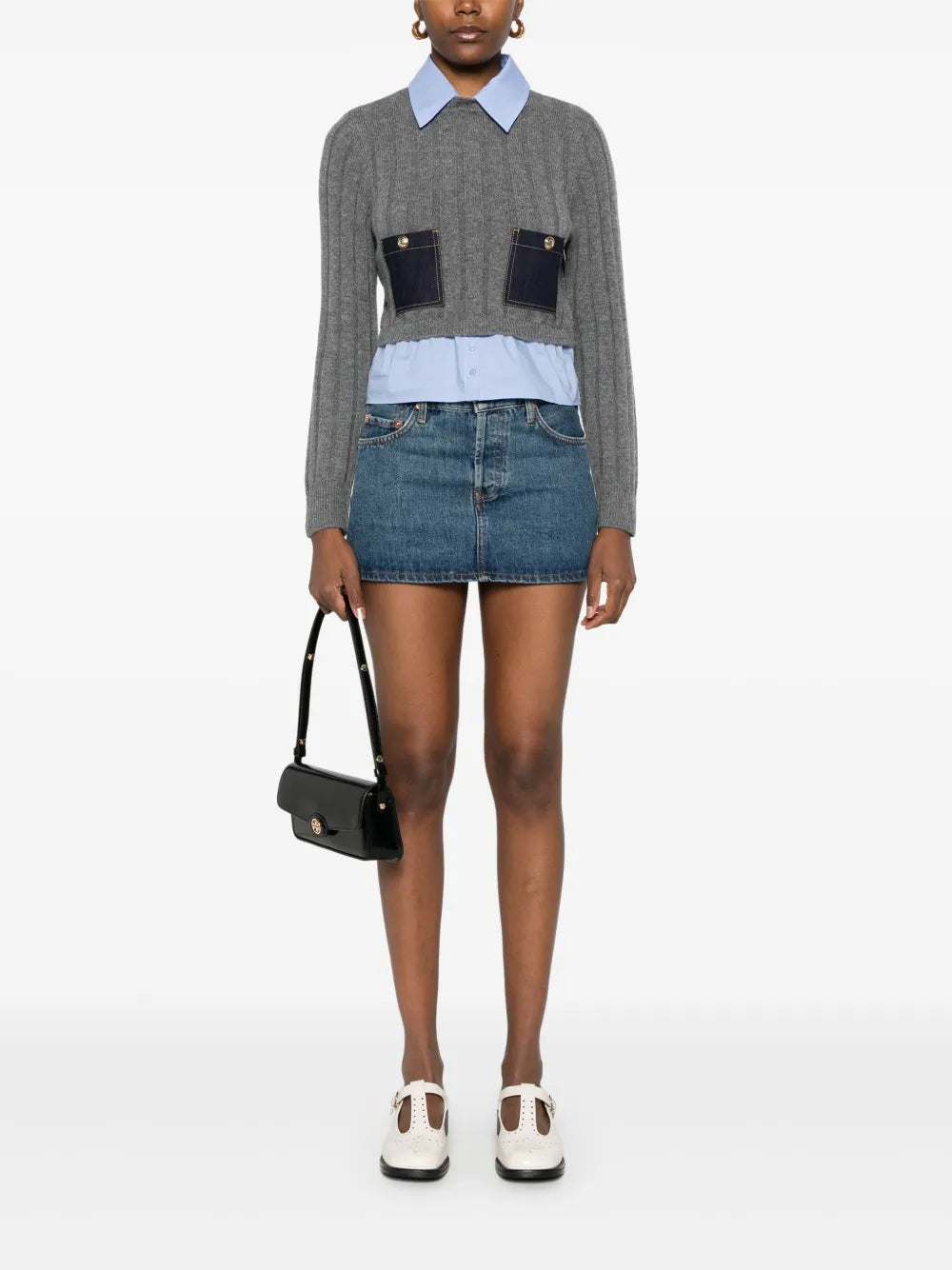 Layered-Effect Sweater