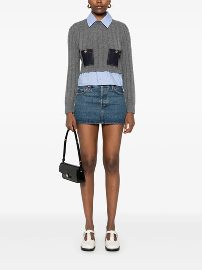 Layered-Effect Sweater