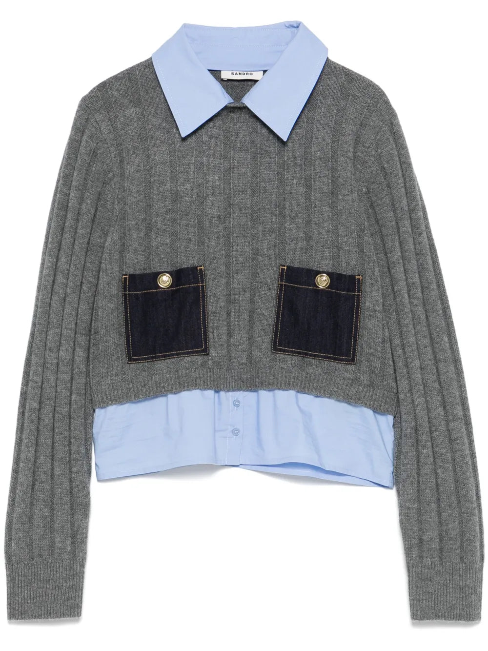 Layered-Effect Sweater