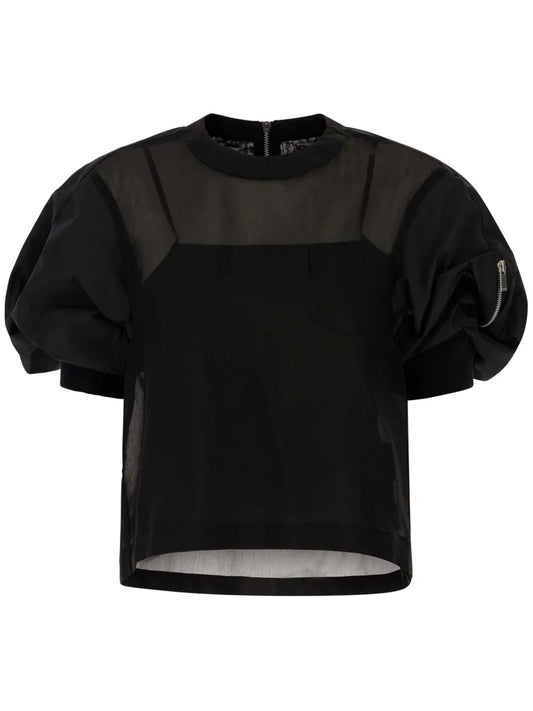 Cotton-Blend Blouse