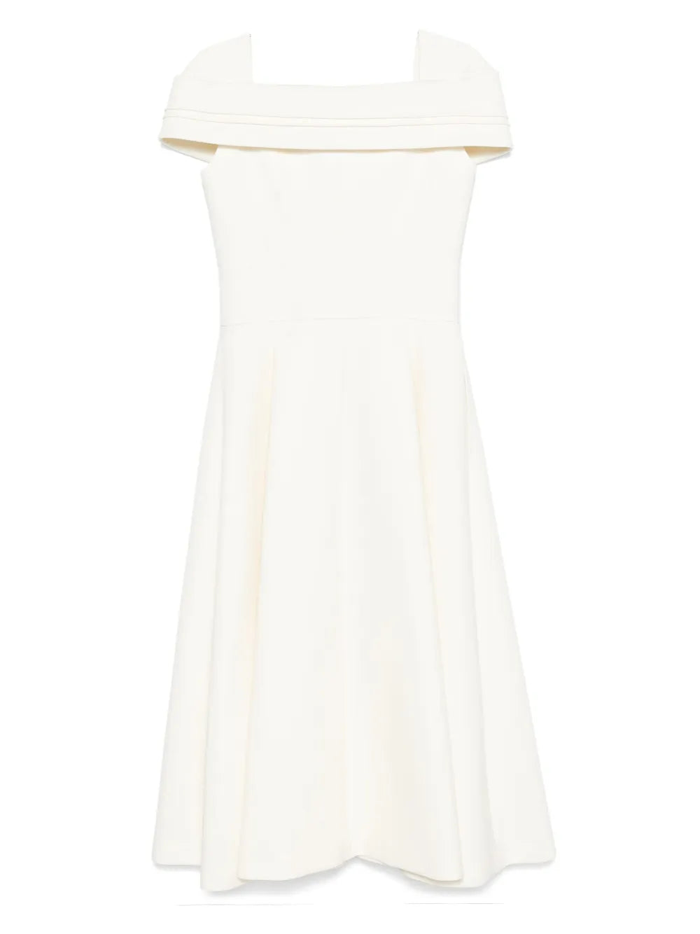 Square-Neck Midi Dress