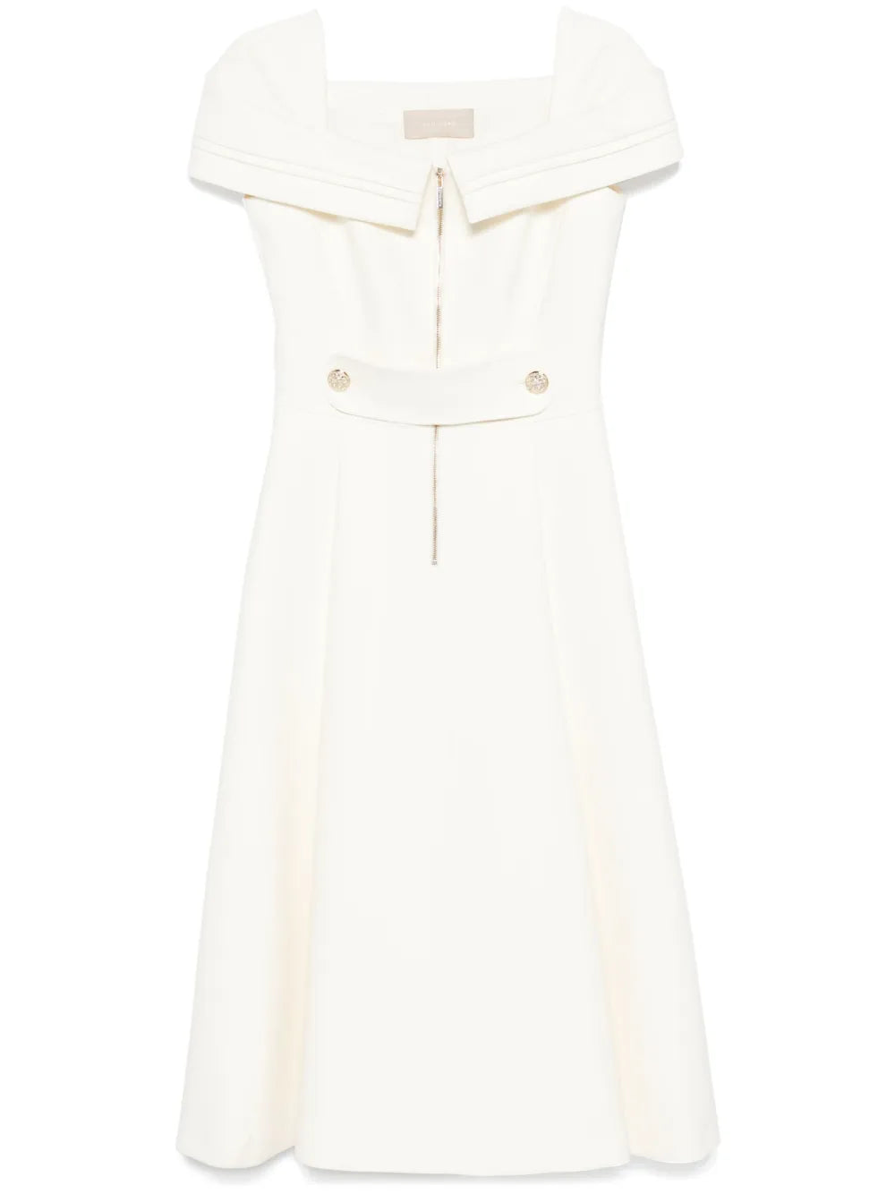 Square-Neck Midi Dress