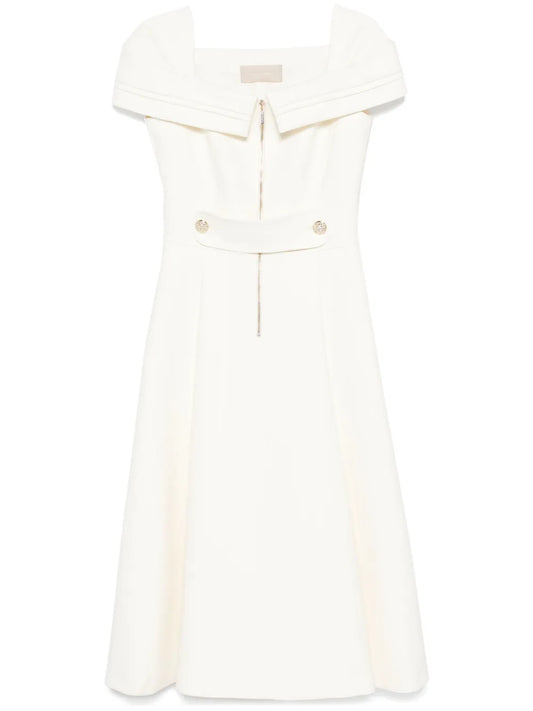 Square-Neck Midi Dress