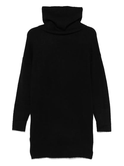 Attached-Scarf Sweater