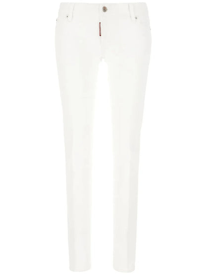 Logo-Patch Skinny Jeans