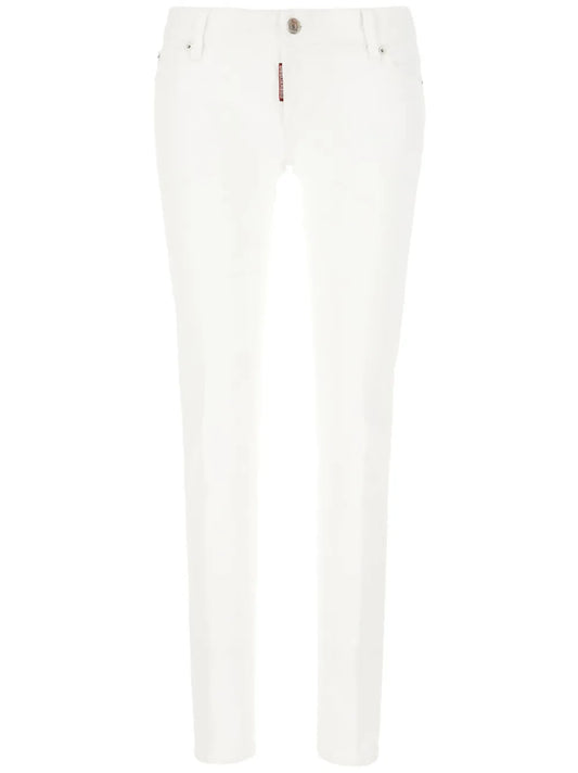 Logo-Patch Skinny Jeans