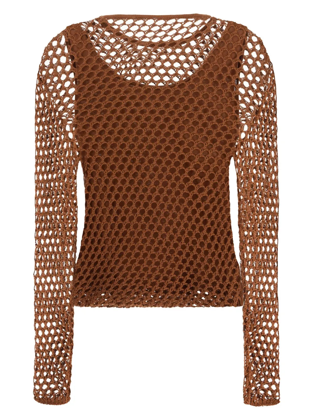 Mesh Long-Sleeves Top