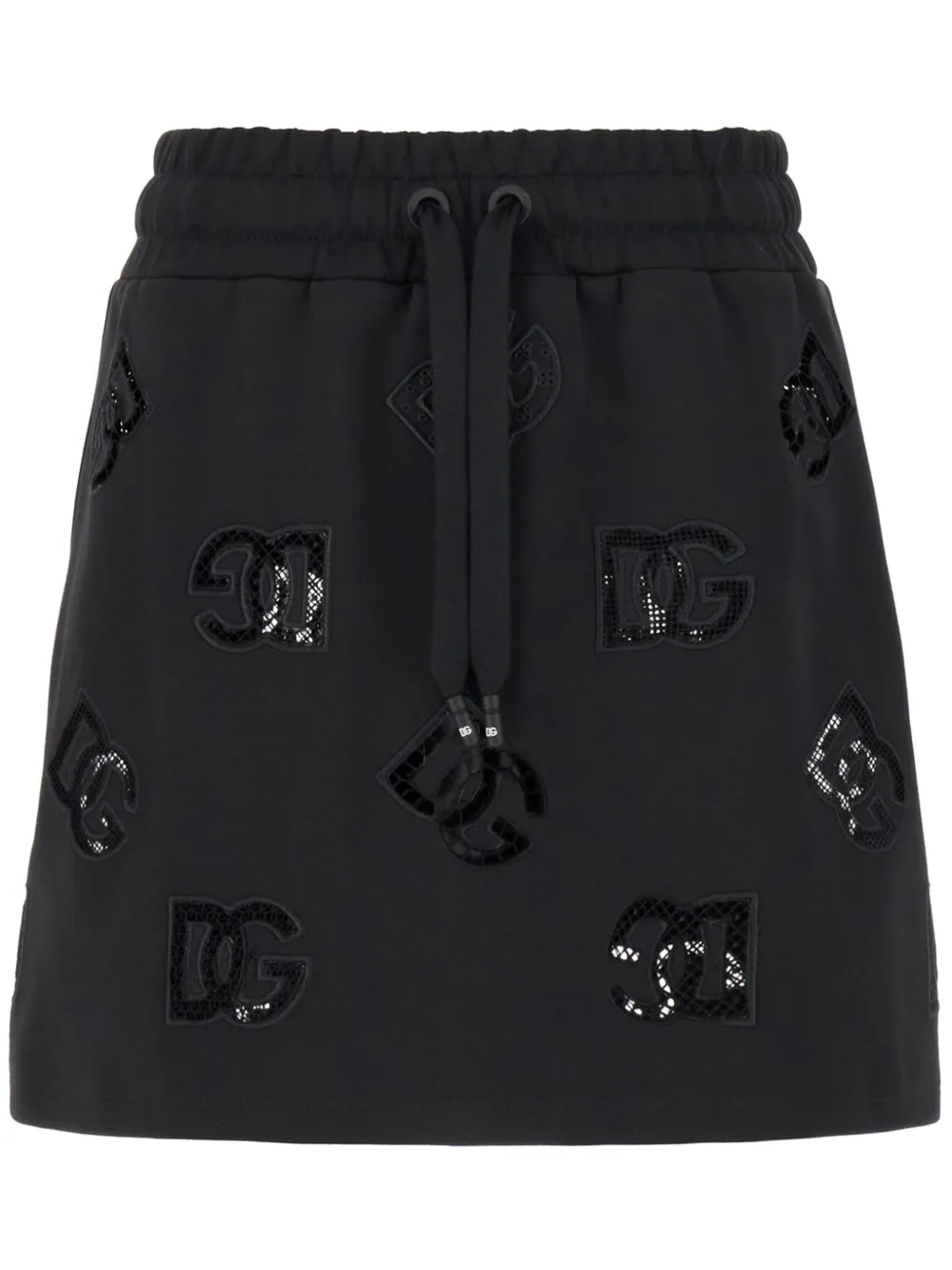 Logo-Patch Jersey Mini Skirt