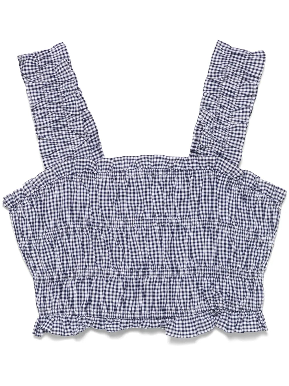 Gingham-Print Top