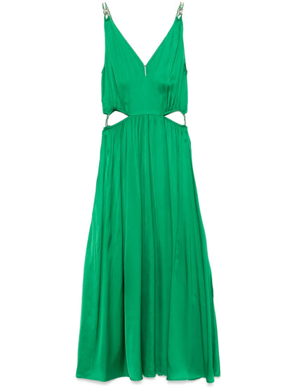 V-Neck Midi Dress
