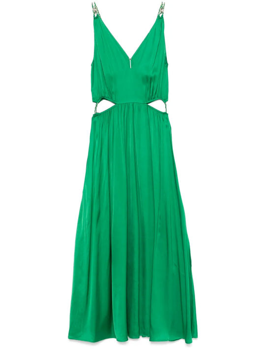 V-Neck Midi Dress