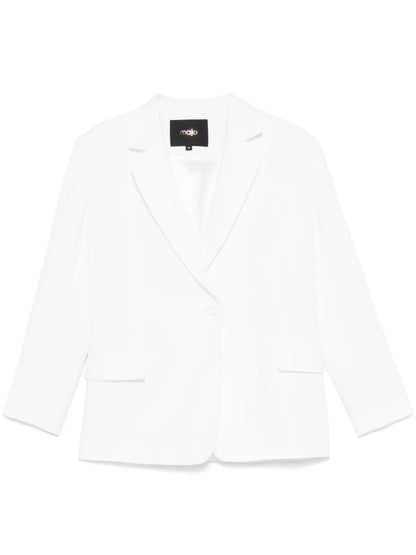 Slub-Textured Blazer