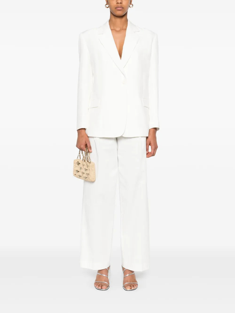 Slub-Textured Blazer