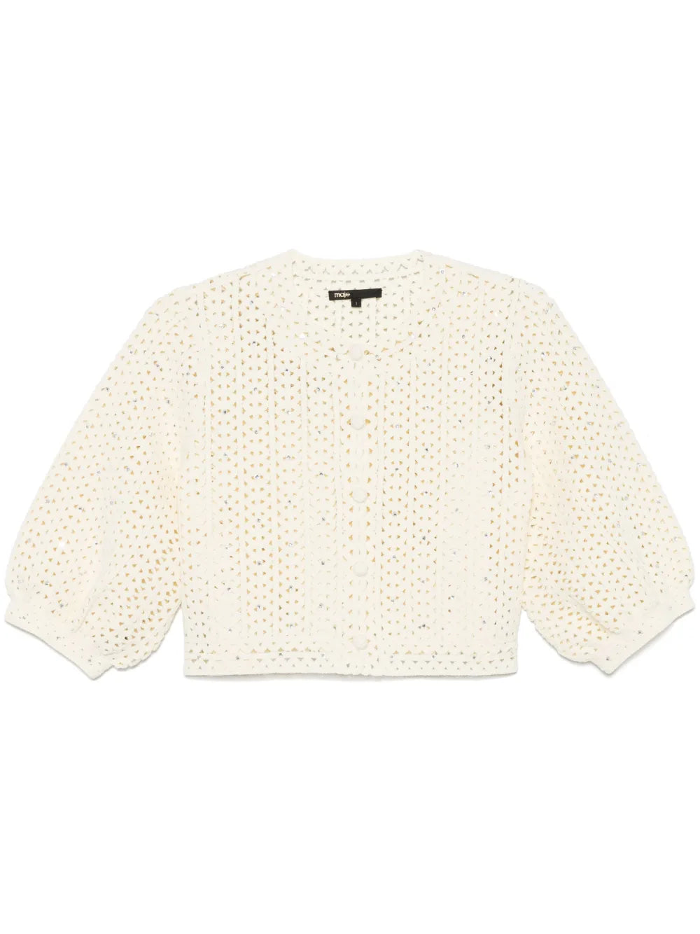 Rhinestone-Embellished Cardigan