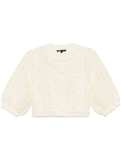 Rhinestone-Embellished Cardigan