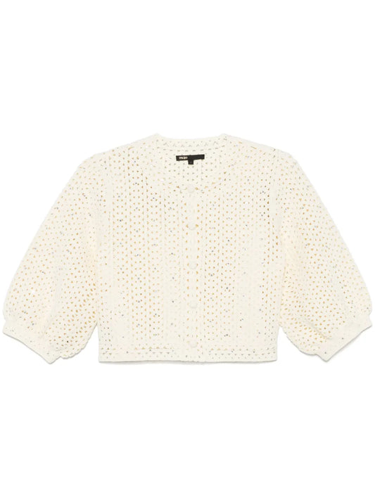 Rhinestone-Embellished Cardigan