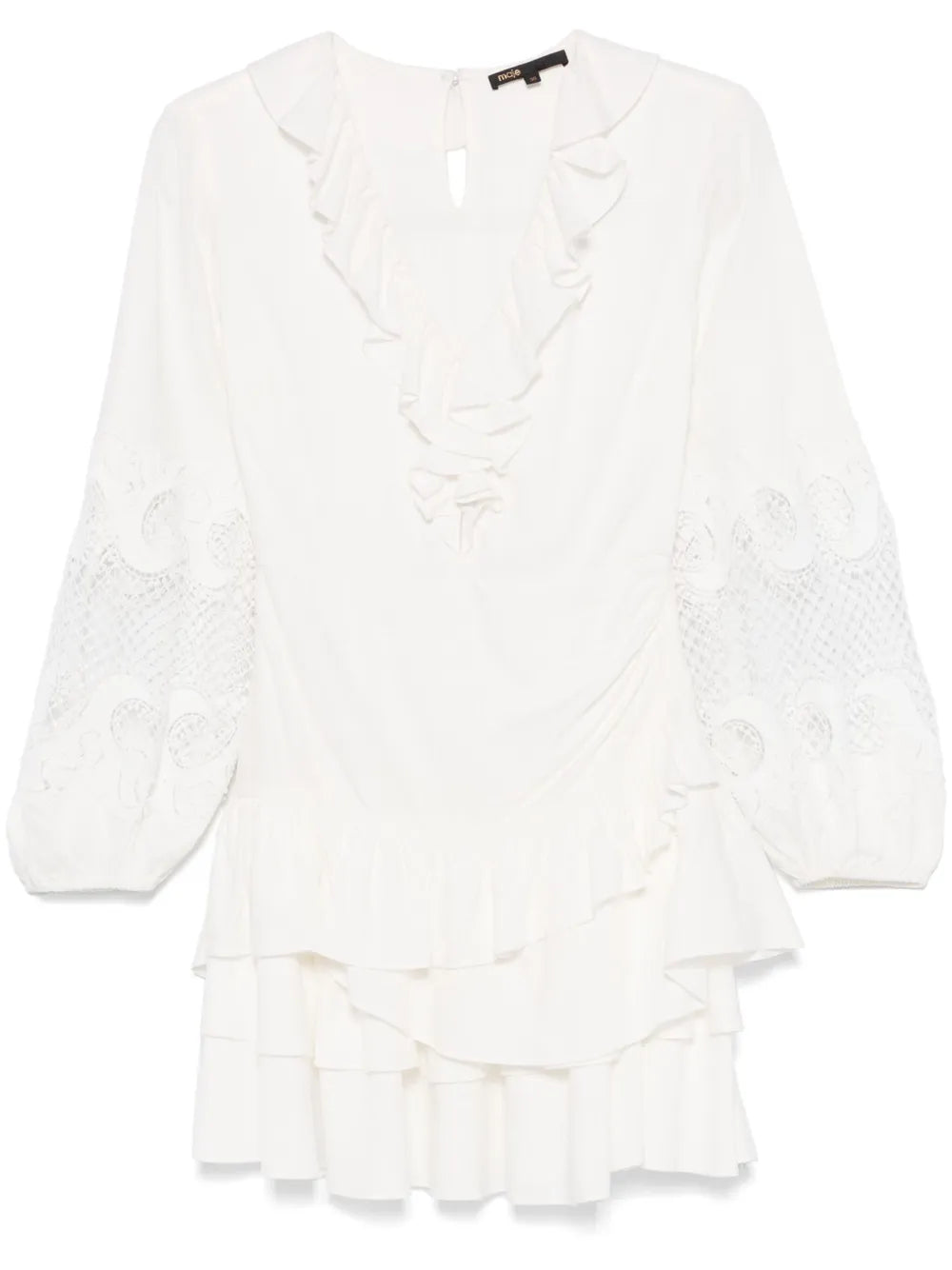 Ruffle-Detailing Mini Dress