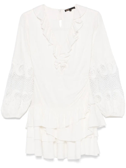 Ruffle-Detailing Mini Dress