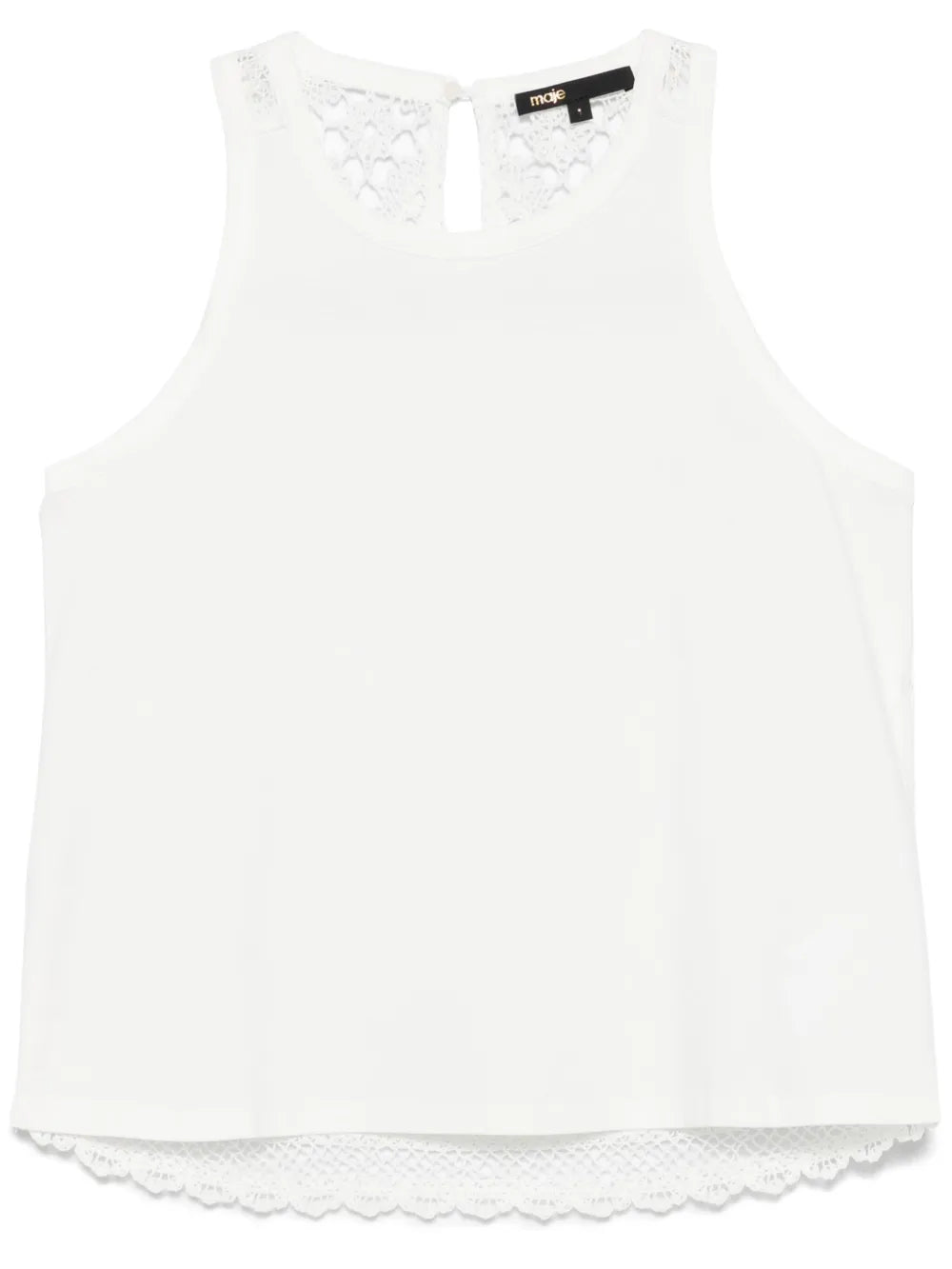 Knitted-Back Tank Top