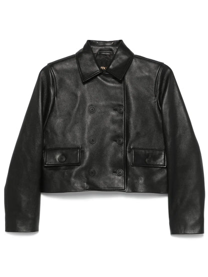 Cropped Leather Jacket