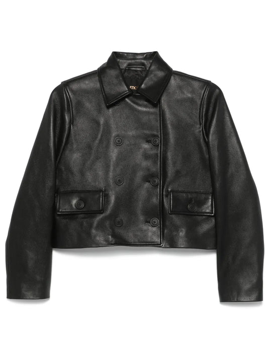 Cropped Leather Jacket