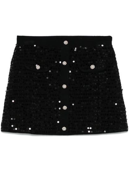 Sequinned Mini Skirt