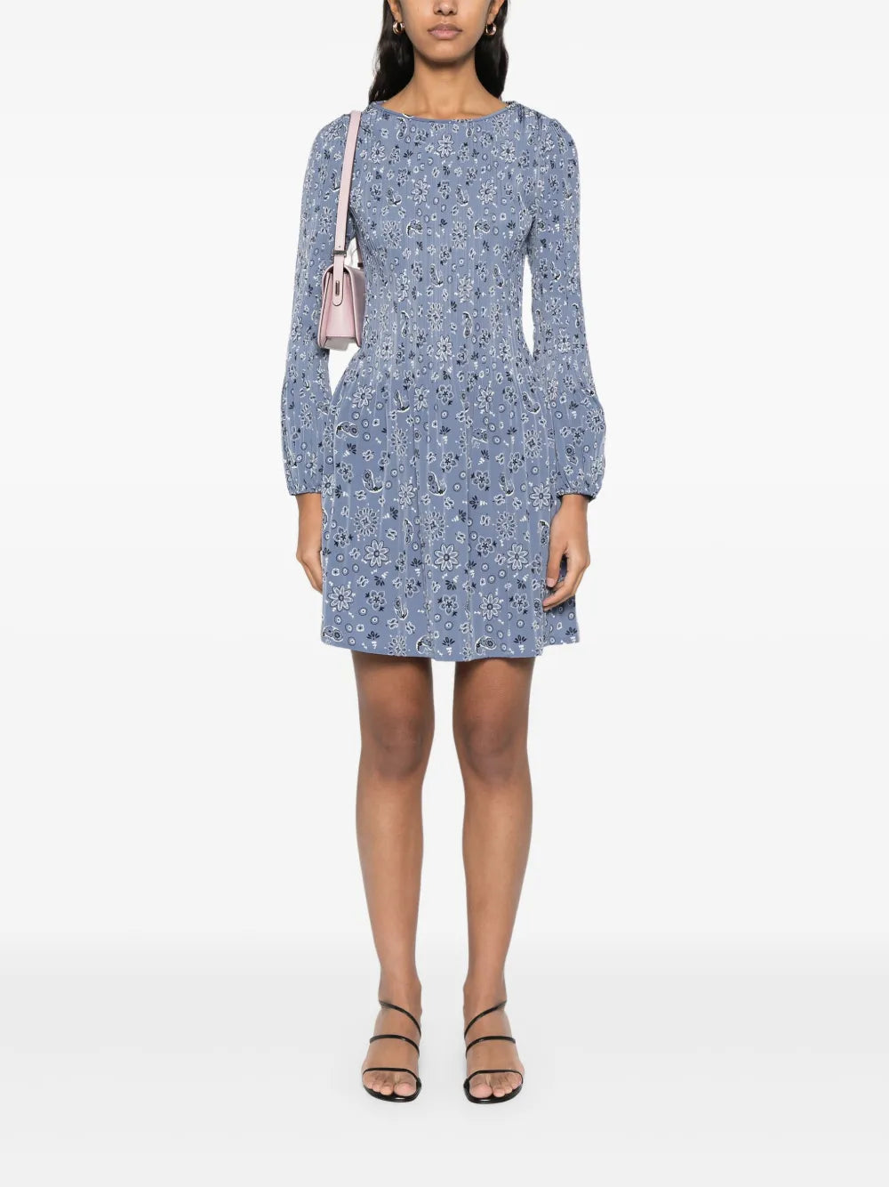Floral-Print Mini Dress