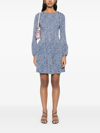 Floral-Print Mini Dress