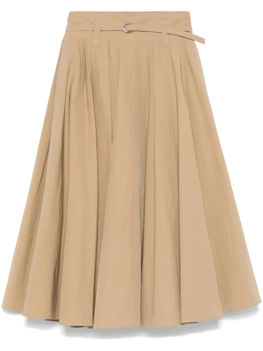 Pleated Midi Skirt