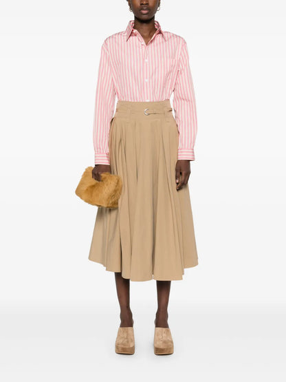 Pleated Midi Skirt