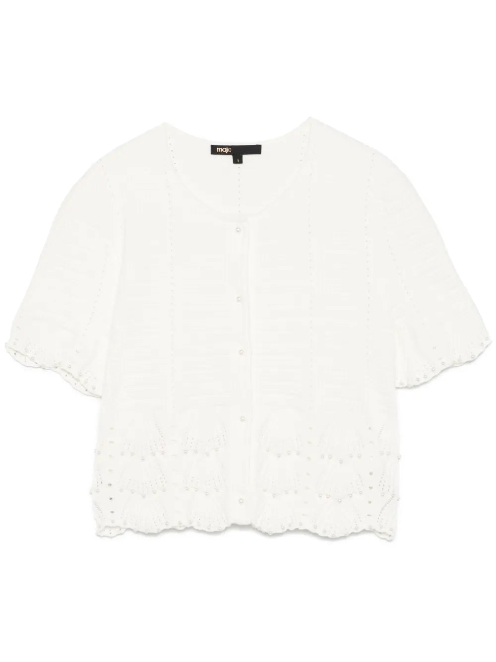Faux-Pearl Detailed Top