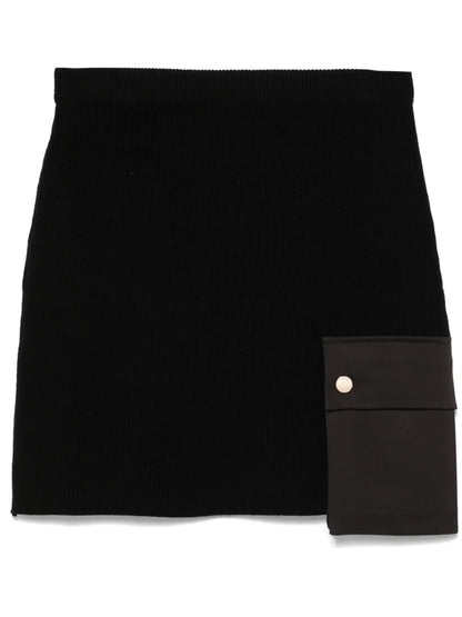 Knitted Pocket Mini Skirt