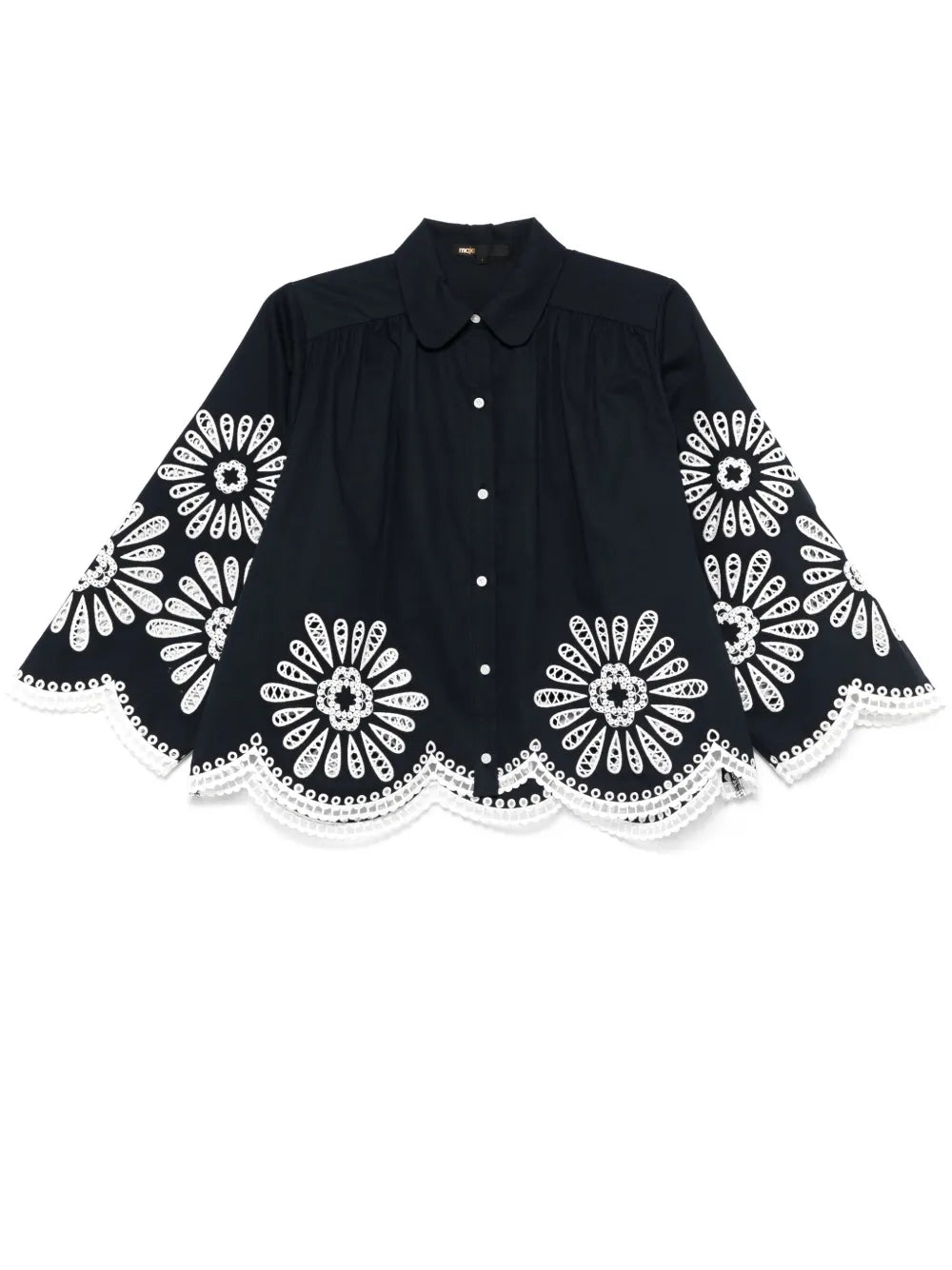 Broderie Anglaise-Detail Shirt
