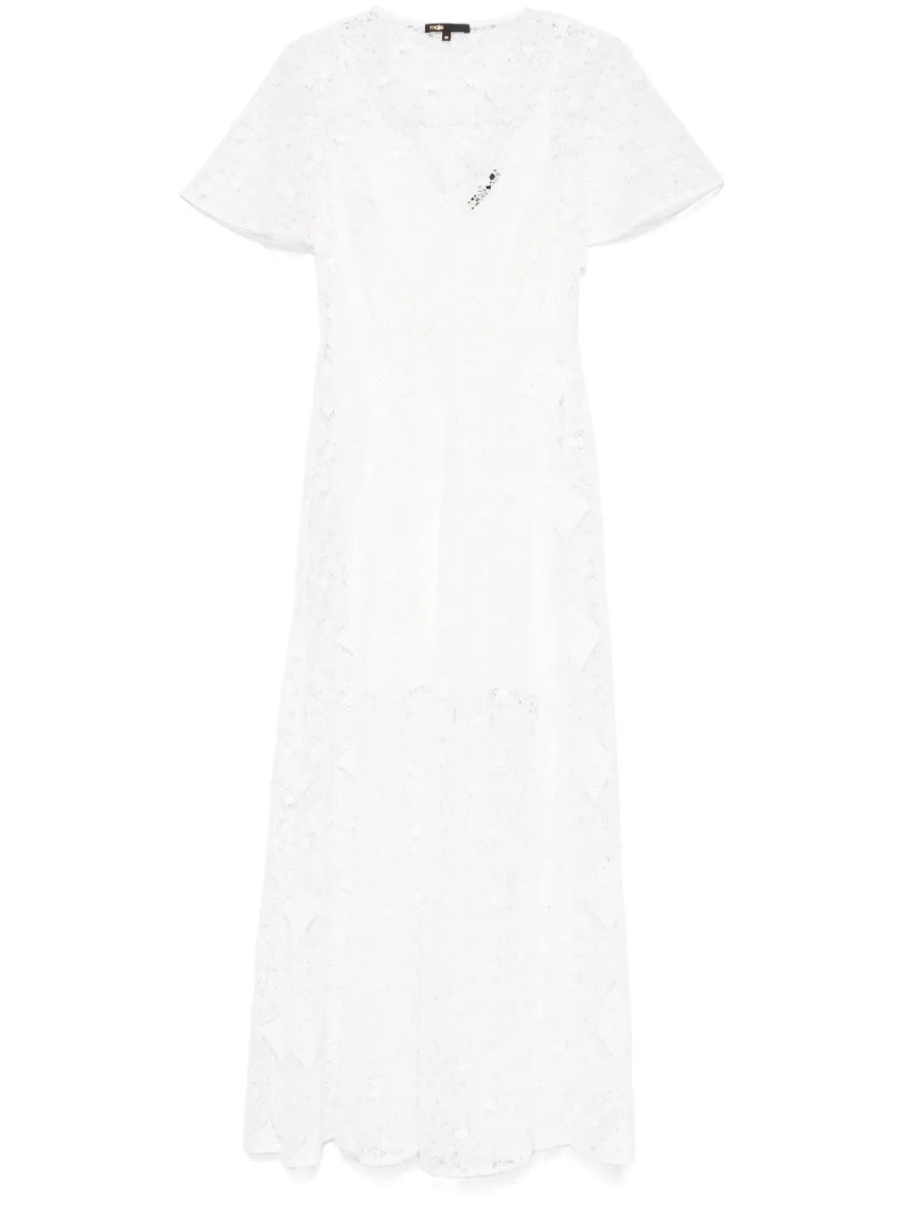 Floral-Lace Maxi Dress