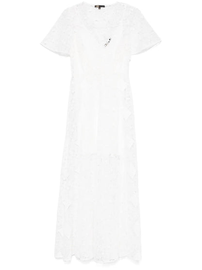 Floral-Lace Maxi Dress