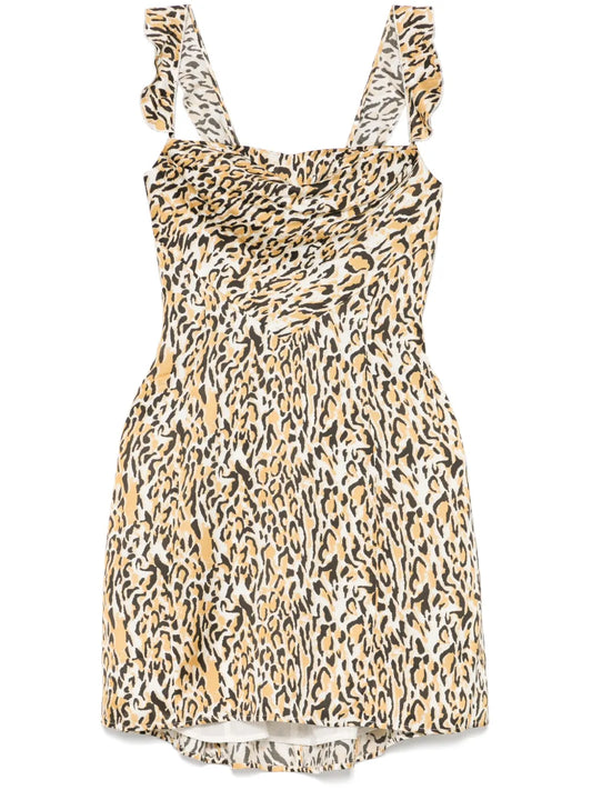 Leopard-Print Mini Dress
