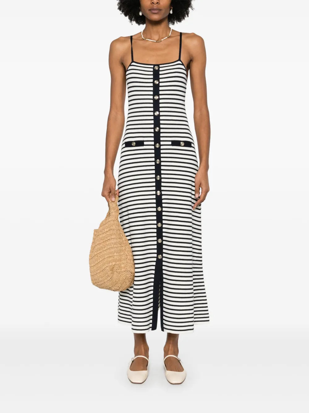 Striped Midi Dress
